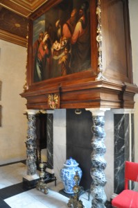 Fireplace from the church Fireplace from the church